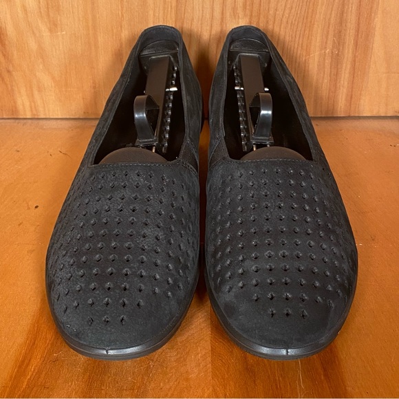 Womens 10 / 40 Ecco Felicia Stretch Flats Black SEF1431 - Picture 2 of 8